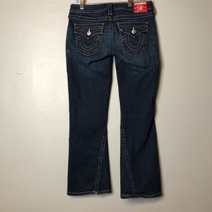 True Religion med. wash classic flare jeans sz 28